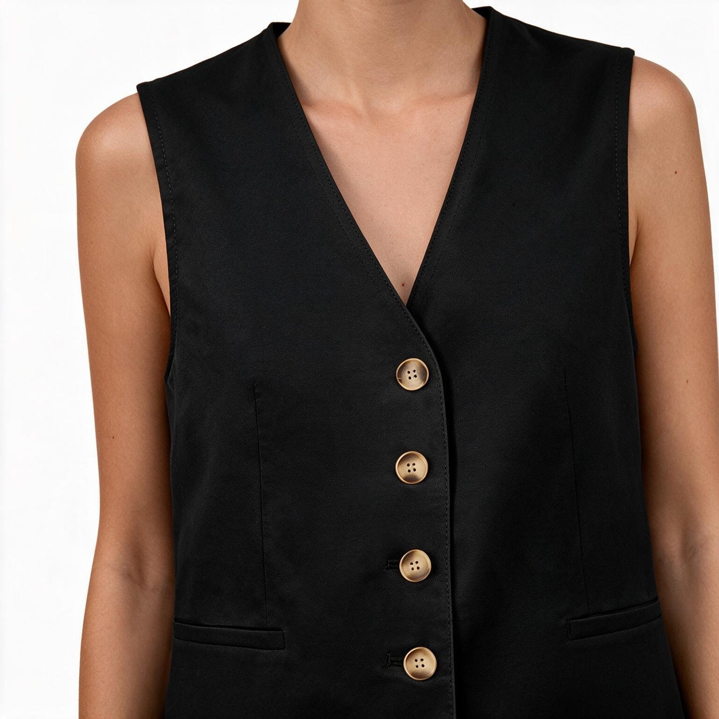 PRETTYGARDEN Women's Summer Two Piece Outfits Sets | Sleeveless V Neck,Vest Tops,Button Down Waistcoat,High Waisted,Shorts with Pockets,Dressy Casual,Trendy Matching Clothing