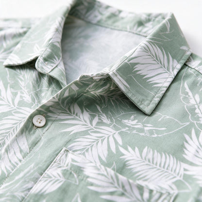 EISHOPEER Men's Flower Shirt Hawaiian Sets Casual Button Down Short Sleeve Shirt and Solid Quick Dry Beach Shorts S-3XL